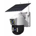 4G Solar PTZ Surveillance Camera 6MP (3MP+3MP) – Dual Lens, Color Night Vision, 355° Rotation & Motion Detection