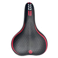 Ergonomic Comfort Bicycle Saddle Wide Soft Foam Bike Seat Black Red Universal Fit
