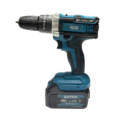 Blitz Power Professional 4-in-1 Cordless Tool Set – Drill Driver, Impact Wrench, Angle Grinder & Rotary Hammer, 128V Li-Ion, 4 Batteries